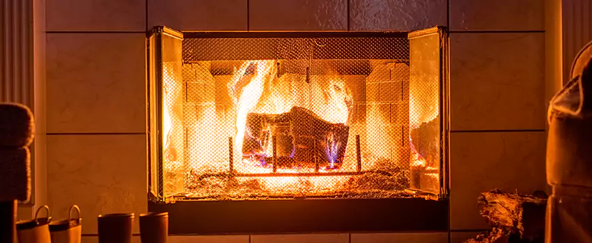 Mendota Hearth Landscape Fireplace Installation in Terrell, Texas